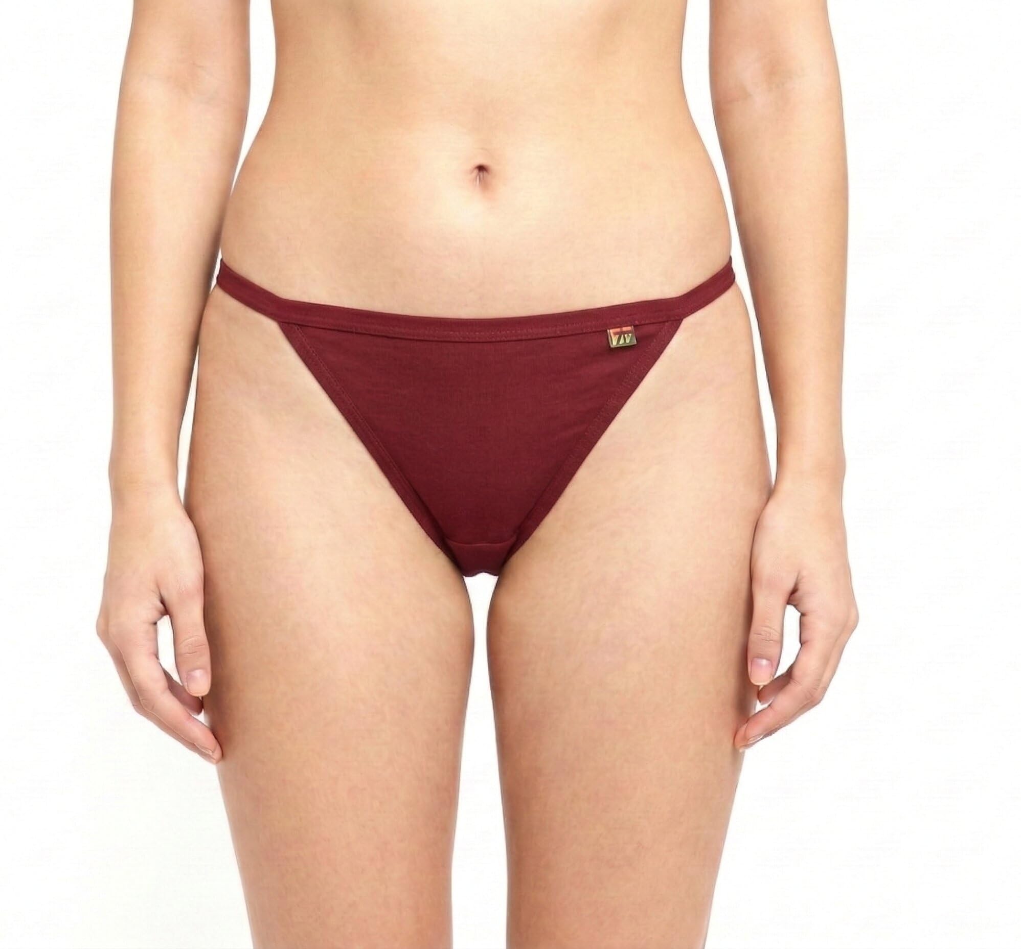 pavvoin Women’s String Bikini Panty | Soft Stretch Cotton Blend | Low Rise Comfortable Brief | Lightweight Breathable Fabric | Multi-Color Options-picture-0