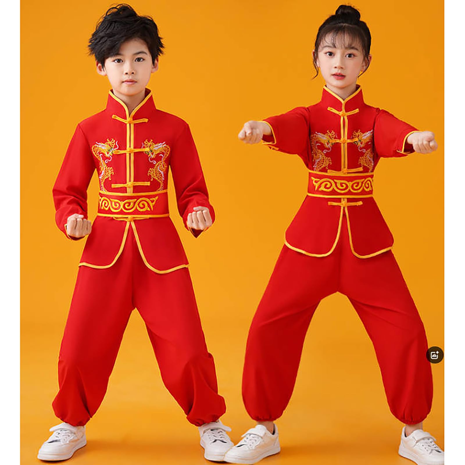 Costume Kung Fu enfant, Wing Chun, tenue d'entraînement, pour garçon et fille, de 4 à 12 ans