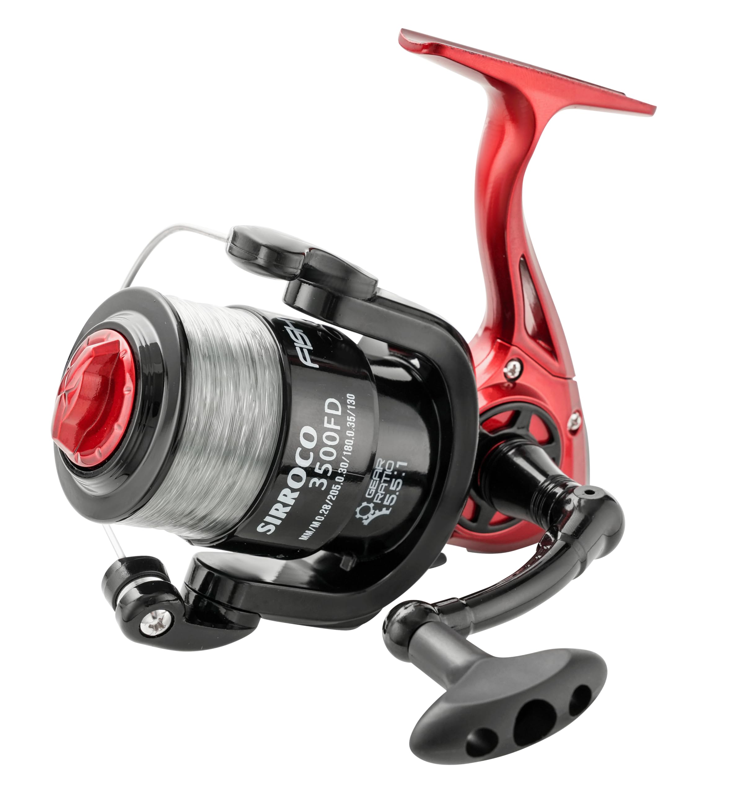 FISHZONE SIRROCO FD5000 SPIN Front Drag Fixed Spool Fishing Reel (Pre Spooled with 10lb Line) Marine & Freshwater