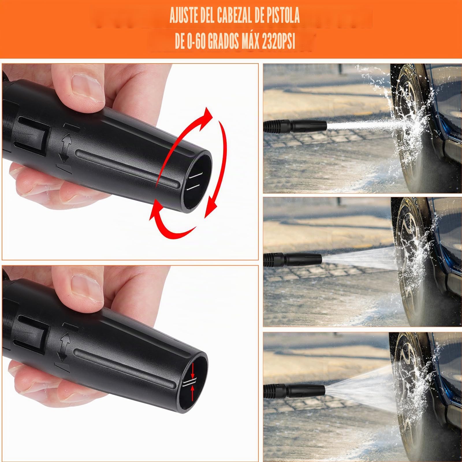 YUET Pistola de Recambio Kit Lanza Quick Connect para Sistema de Rápida para Karcher K2 K3 K4 K5 K7 Pulverización de Lavadora para Limpiadoras a Presión