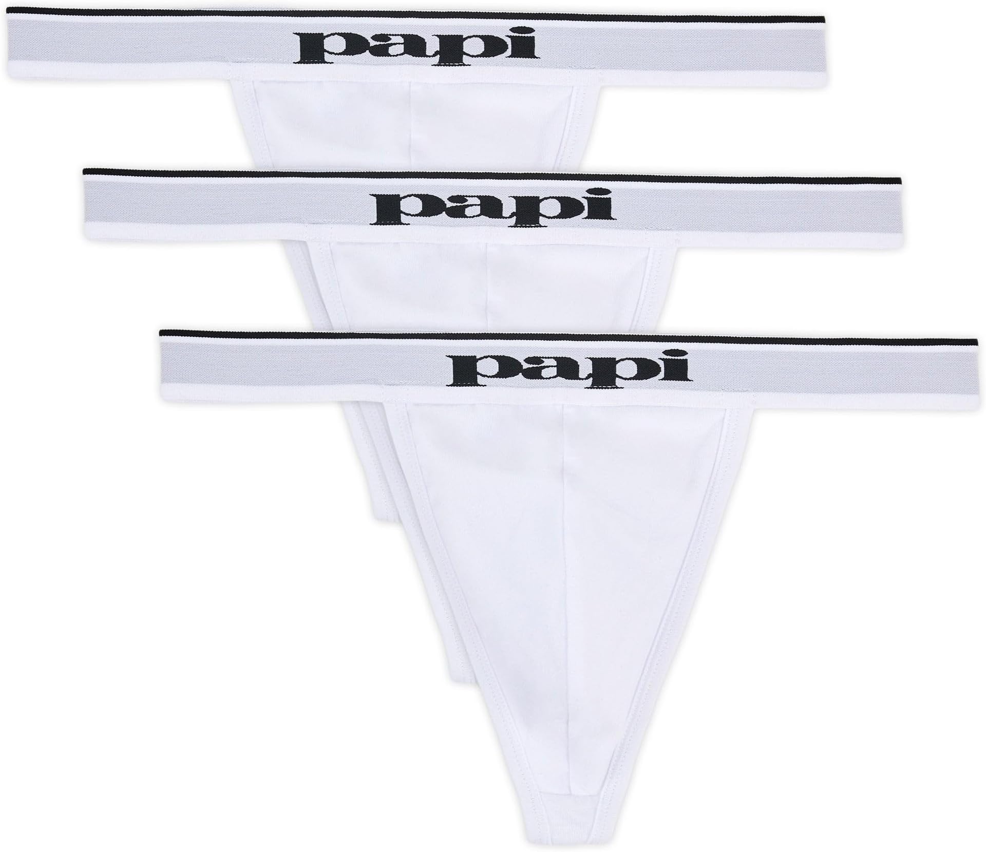 Men's 3-Pack Premium Fashion Cotton Active Stretch Thong