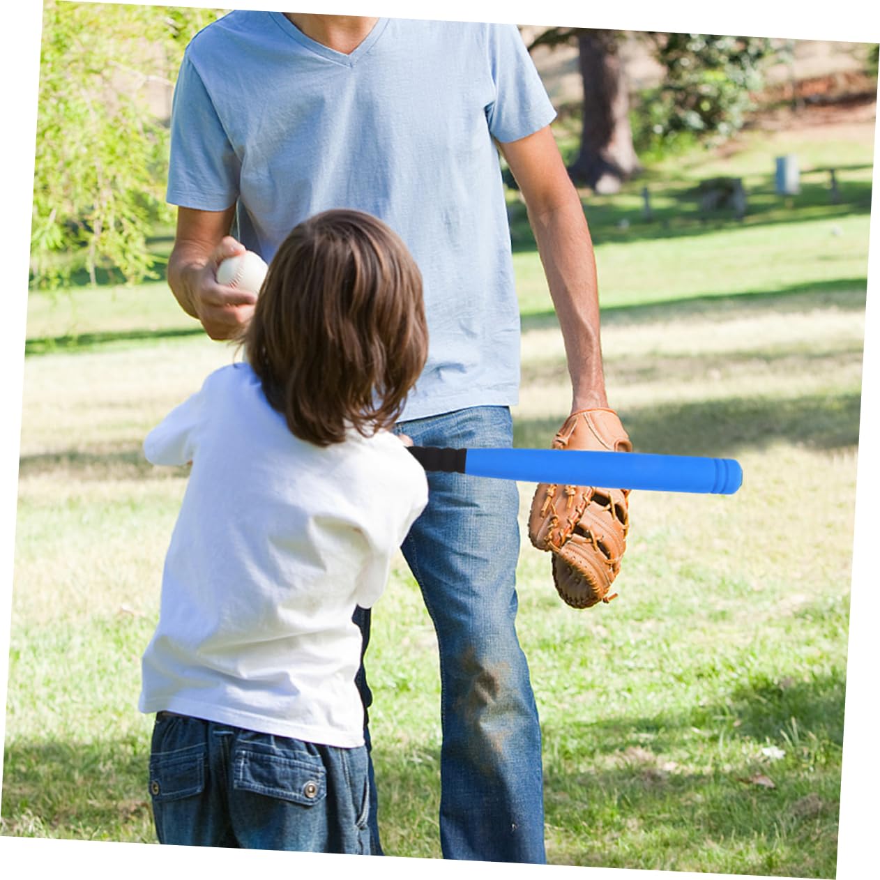 Kinder Baseballschläger Set Mit 2 Schaumstoffschlägern Und 2 Bällen Tragbarer Baseball-Trainingsschläger Für Sport Und Freizeit Robuster Handgehaltener Schläger Für Kinder Und Familien