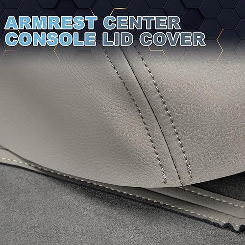 Miniatura 50 de PIT66 Tapa de consola central compatible con Hyundai Sonata 2015-2019, color gris