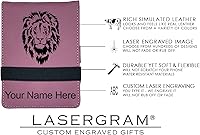 Vista 4 de LaserGram Mini padfolio con bloc de notas y bolígrafo, enfermera practicante de la familia FNP, grabado personalizado incluido (rosa)