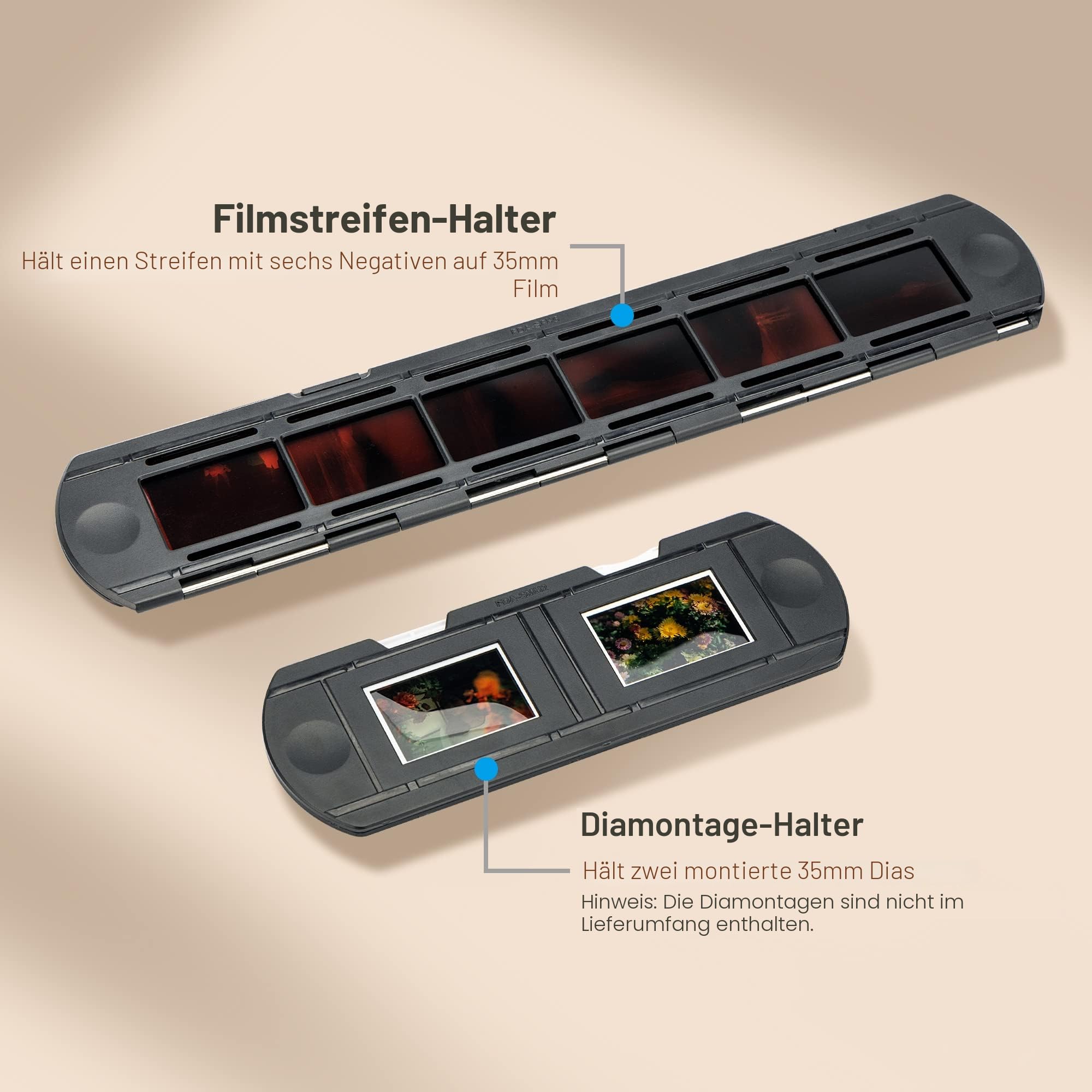 JJC ES-2 Film-Digitalisierungsadapter mit 6500 K USB-LED-Beleuchtungsset, Negativfilm-Kopierscanner Konvertieren Sie 35-mm-Negative in digitales JPEG