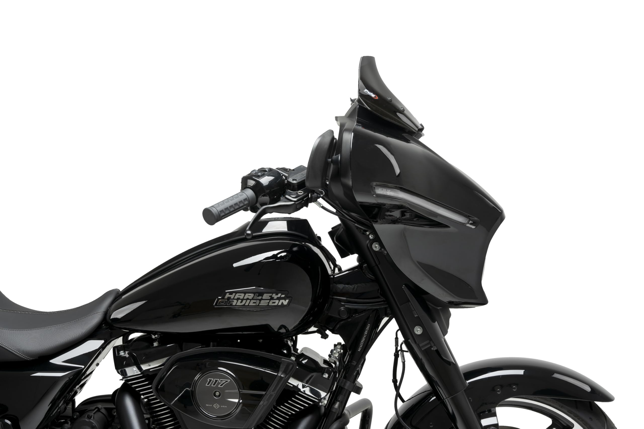 Puig 22109F High-Road Sport aus hochfestem PMMA mit aerodynamischem Design zur Verbesserung von Komfort und Reduzierung von Turbulenzen, Dunkel getönt