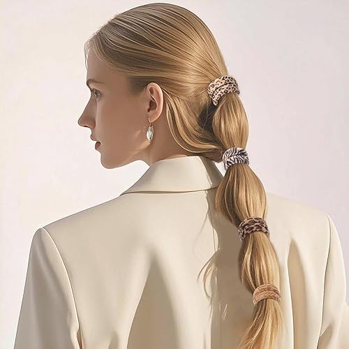 Miniatura 83 de Coleteros para cabello grueso o fino, elásticos, para niña o mujer, sin costuras, suaves, 100 piezas