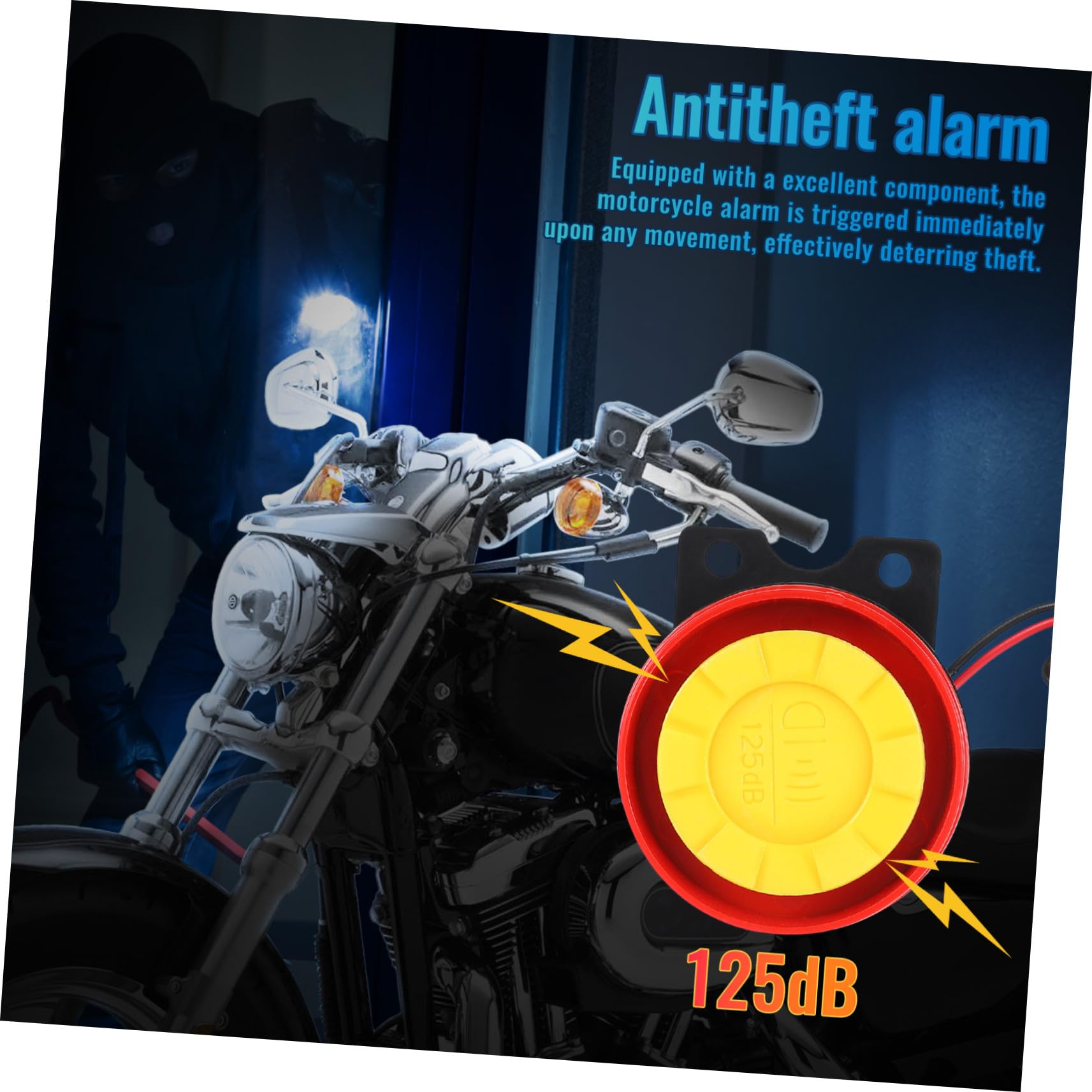 Mikinona Allarme Antifurto per Motocicletta con Avviamento Remoto e Localizzatore per Scooter Telecomando Multifunzione Basso Consumo Energetico e Protezione Immediata Contro i Furti