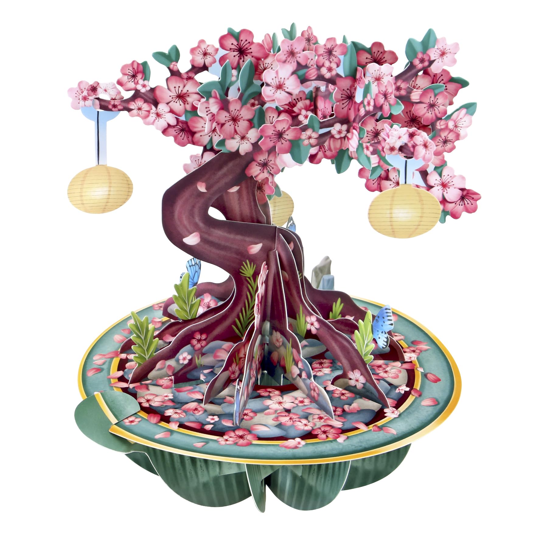 SANTORO Pirouette, 3D Pop Up Greeting Card - Cherry Blossom, Sakura - Birthday Gift for Her, Daughter, Wife, Girlfriend | Anniversary, Thinking of You | Flower Card For Mother's Day