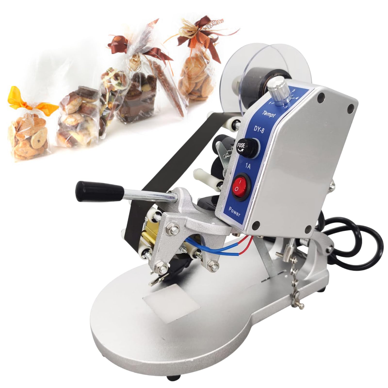 Aserzenith 1 Electric Hot Stamp Printer, Hot Foil Stamping Machine, Ribbon Manual Hot Foil Stamping Printer For All Kinds Of Plastic Film And Packaging Products