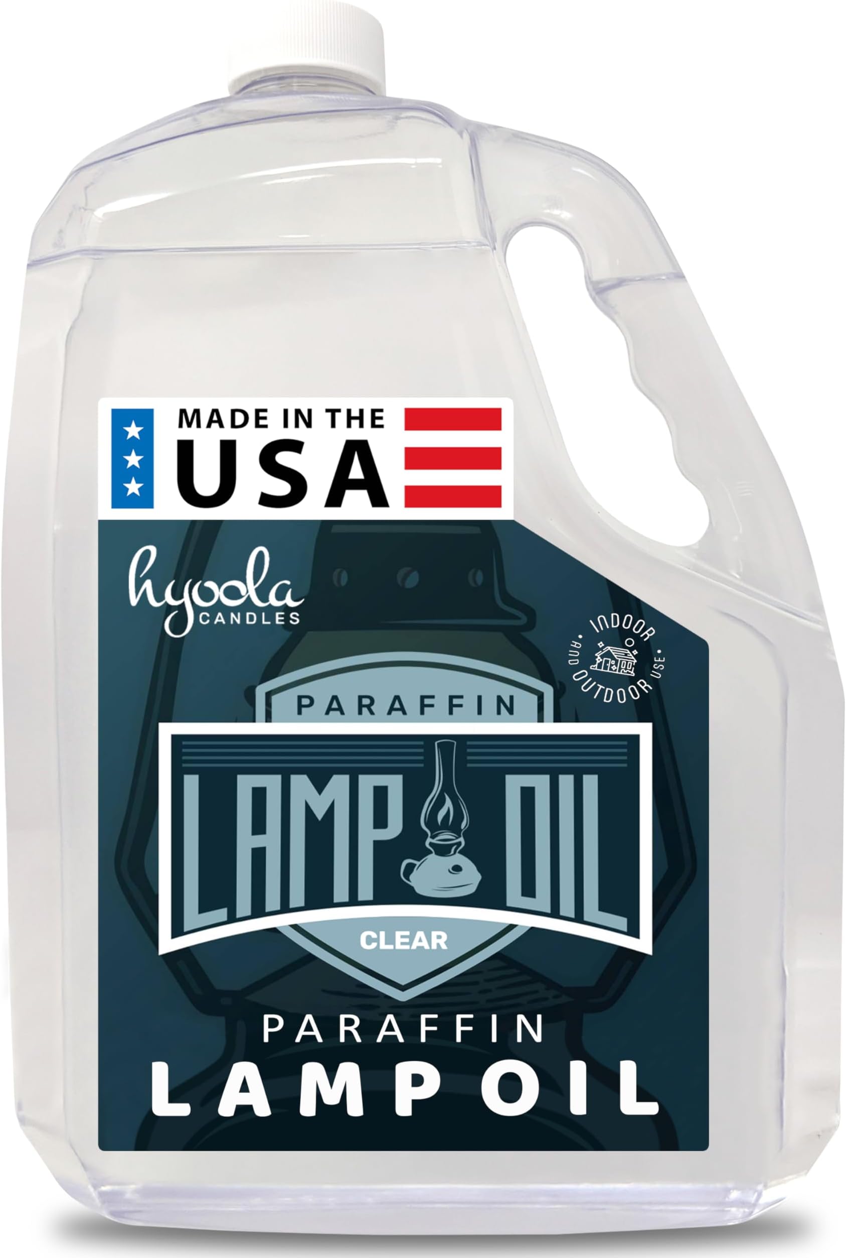 Hyoola Candles 1-Gallon Liquid Paraffin Lamp Oil - Clear Smokeless, Odorless, Ultra Clean Burning Fuel for Indoor and Outdoor Use - Highest Purity Available
