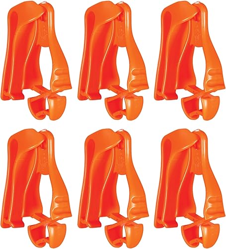 Ergodyne Squids 3405 - Soporte para guantes con clip para cinturón, 6 unidades, color naranja