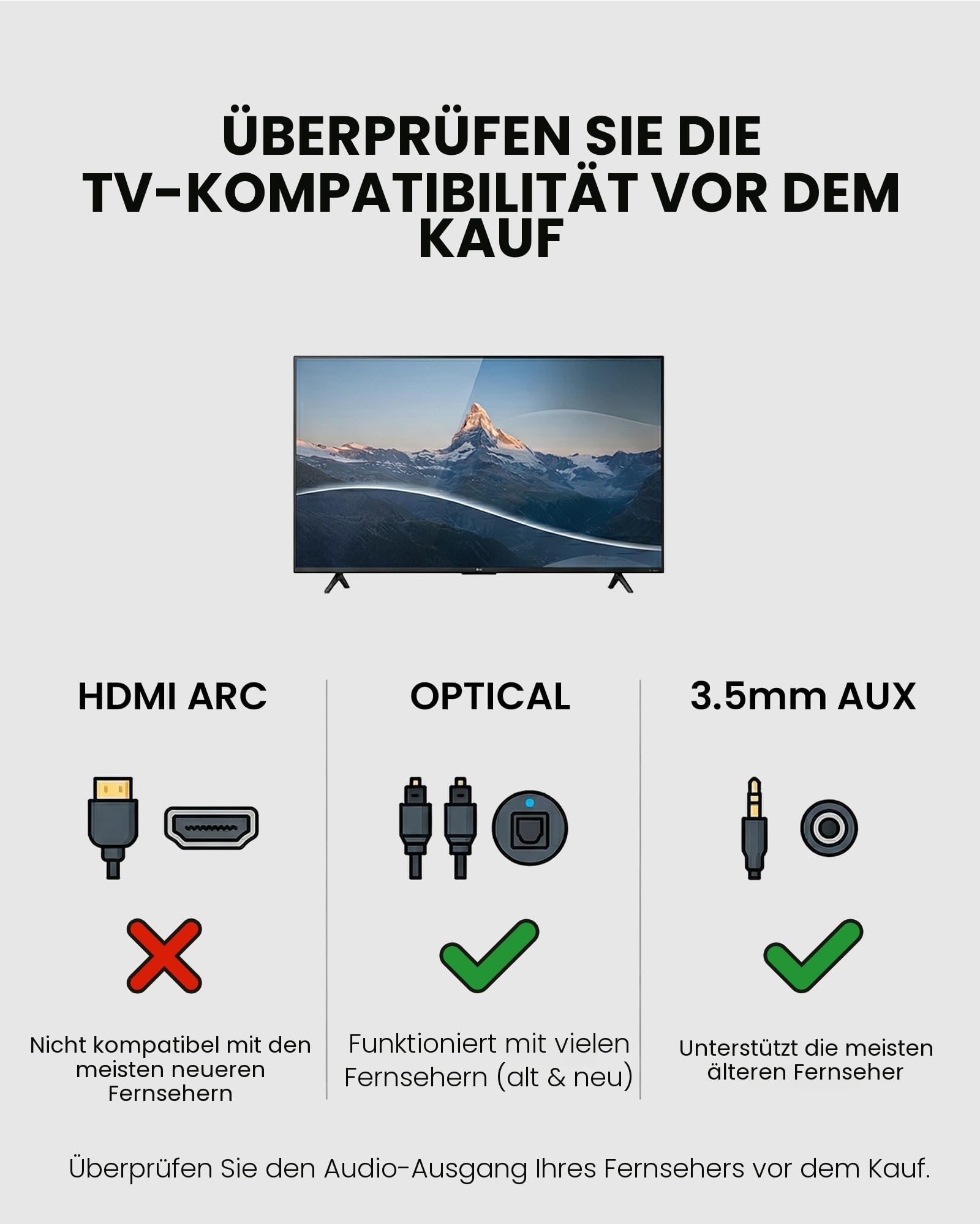 Avantree Audikast 4 – Auracast & Bluetooth 5.4 TV Transmitter, 2 Modi für Kopfhörer & Persönliche Audiogeräte, aptX Adaptive/HD, Optisch & AUX, Firmware-Upgradefähig
