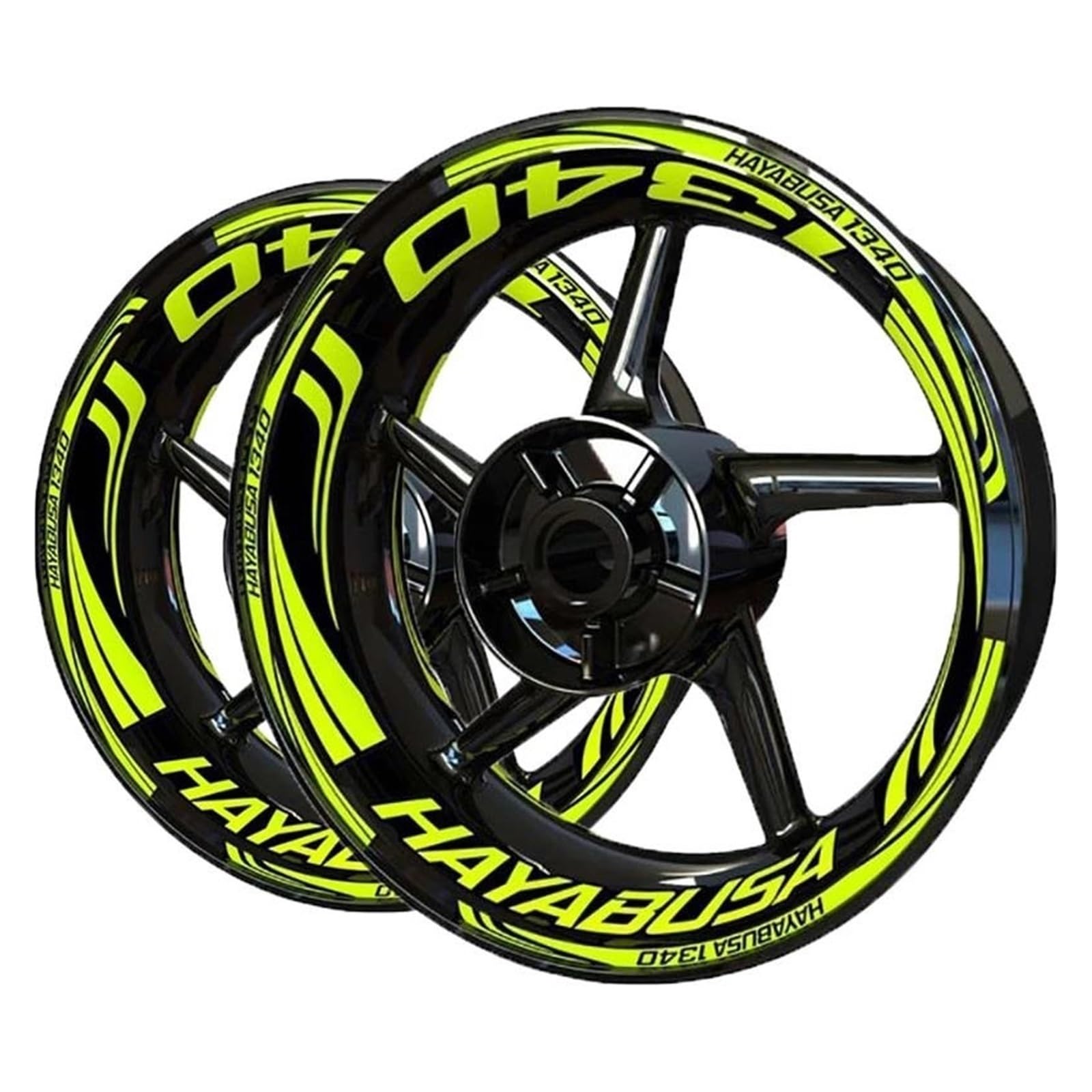 Motorcycle Wheel Stickers Reflective Decals Rims for Suzuki for Hayabusa 1340 Wheel Rim Sticker(Color7)