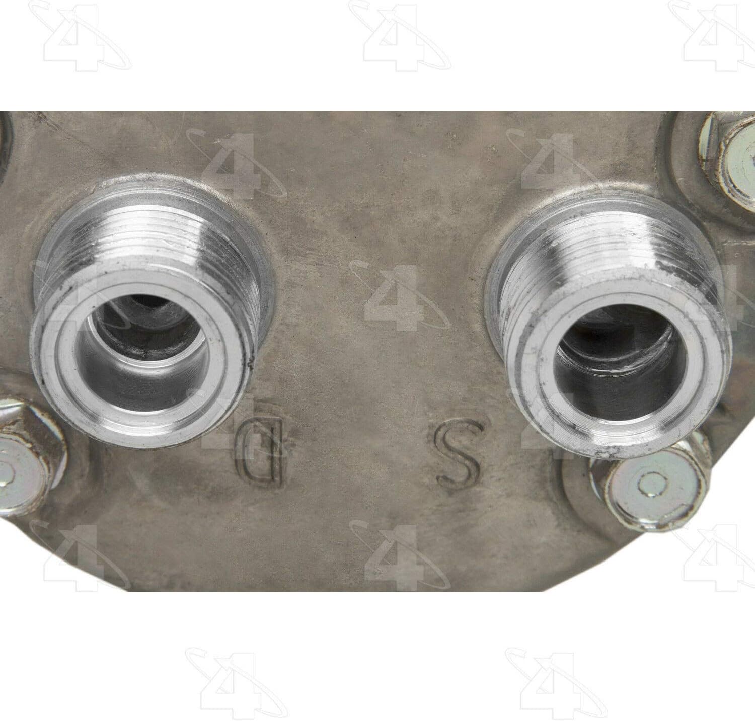 Close-up of A/C Compressor ports