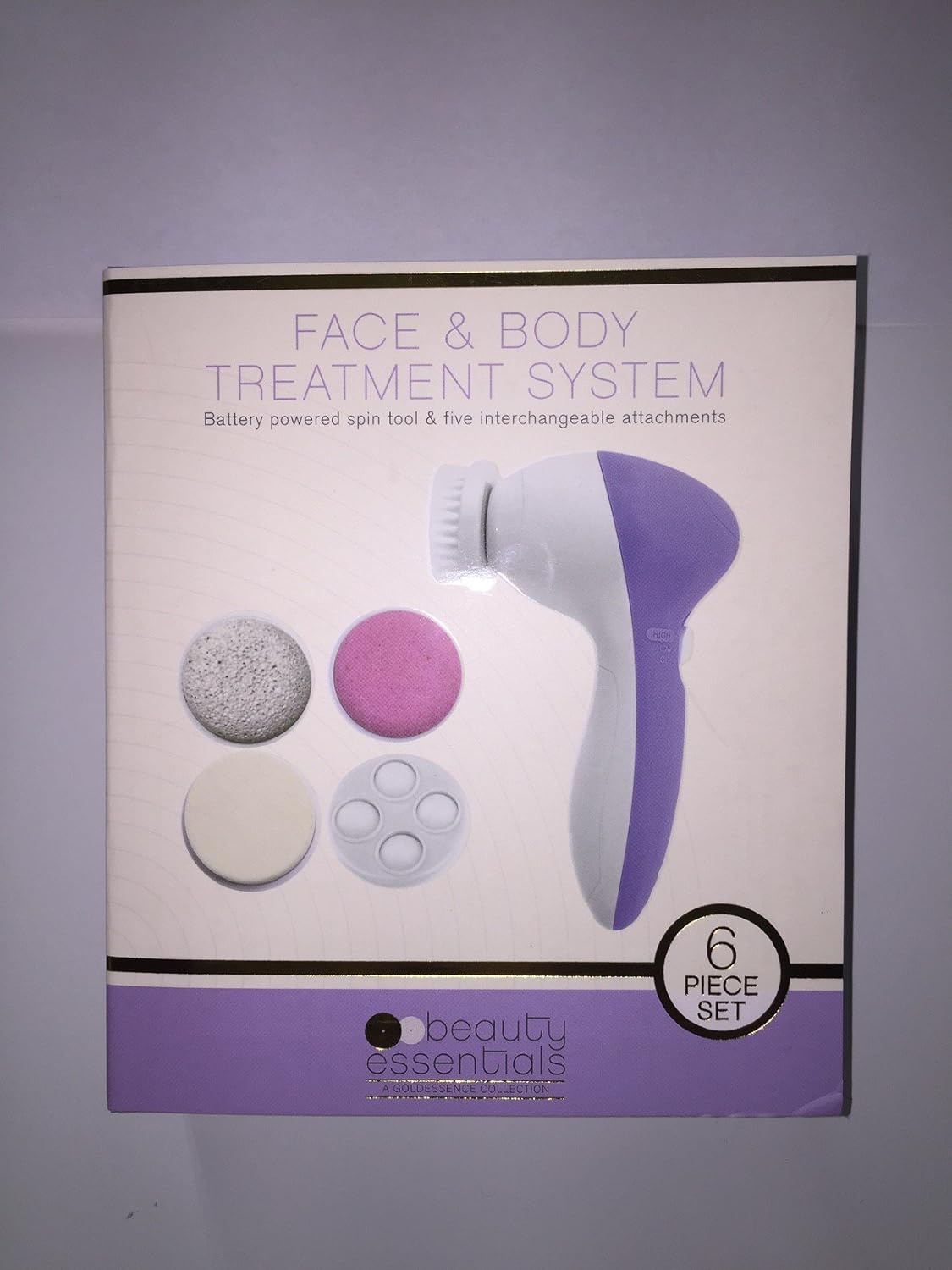 Facial Cleanser Brush Face & Body Treament System 6 piece set