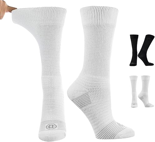 Miniatura 3 de Doctor's Choice Calcetines para diabéticos y neuropatía para hombre, talla L 10-13, XL 12-15, 2 pares