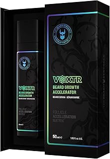 The Beard Struggle Voxtr Beard Growth Serum - Beard Growth Kit with Follicle Acceleration Matrix - Promotes Thicker & Healthier Beard - Grow Fuller Stronger Beard - Beard Serum, 1.69 Fl. Oz. US
