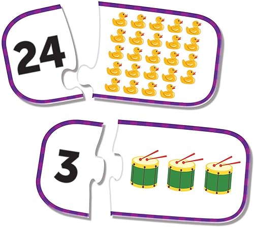 Miniatura 3 de Learning Resources Contando tarjetas de rompecabezas, preparación para el jardín de infantes, rompecabezas autocorrectivos, a partir de 3 años