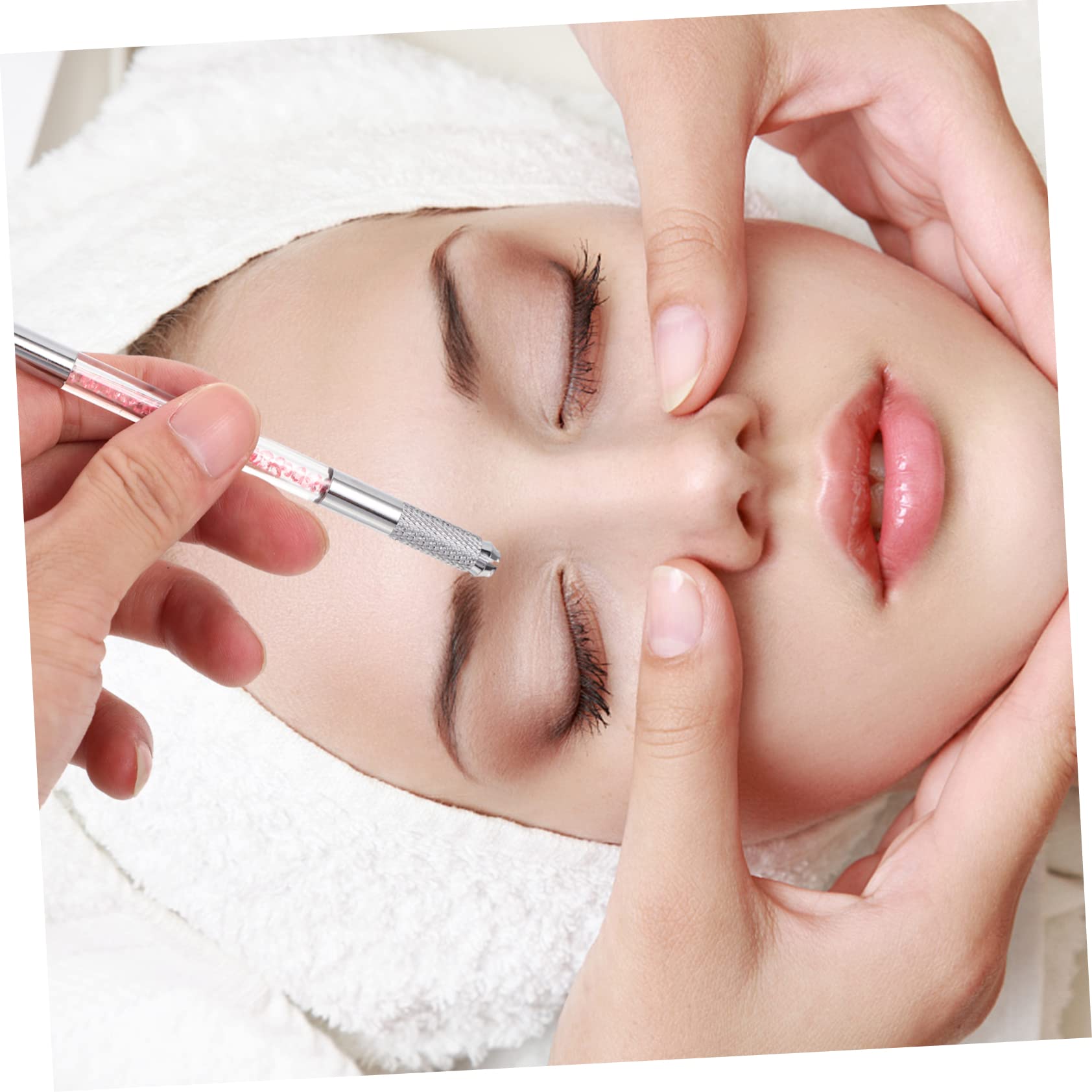 Lápiz para Tatuar Cejas Abs de Doble Punta, 10 Piezas