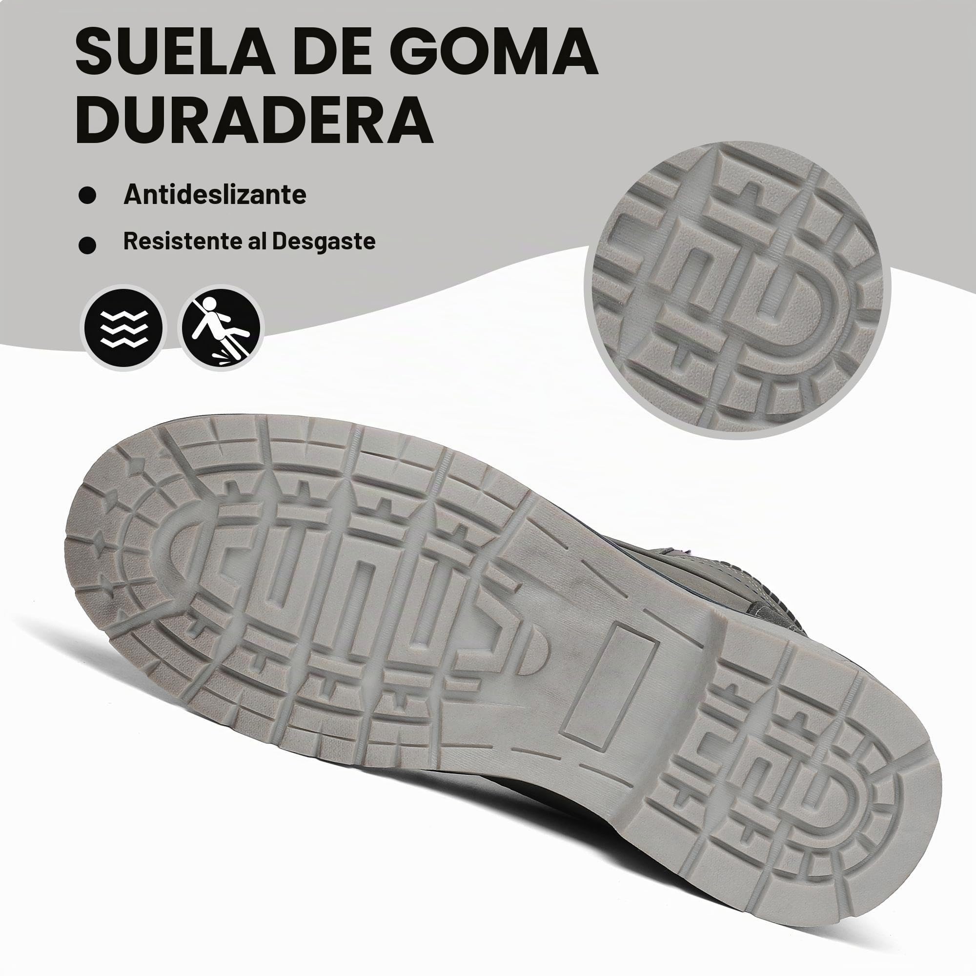 Mishansha Botas de invierno para hombre, con forro cálido, impermeables, color rosa
