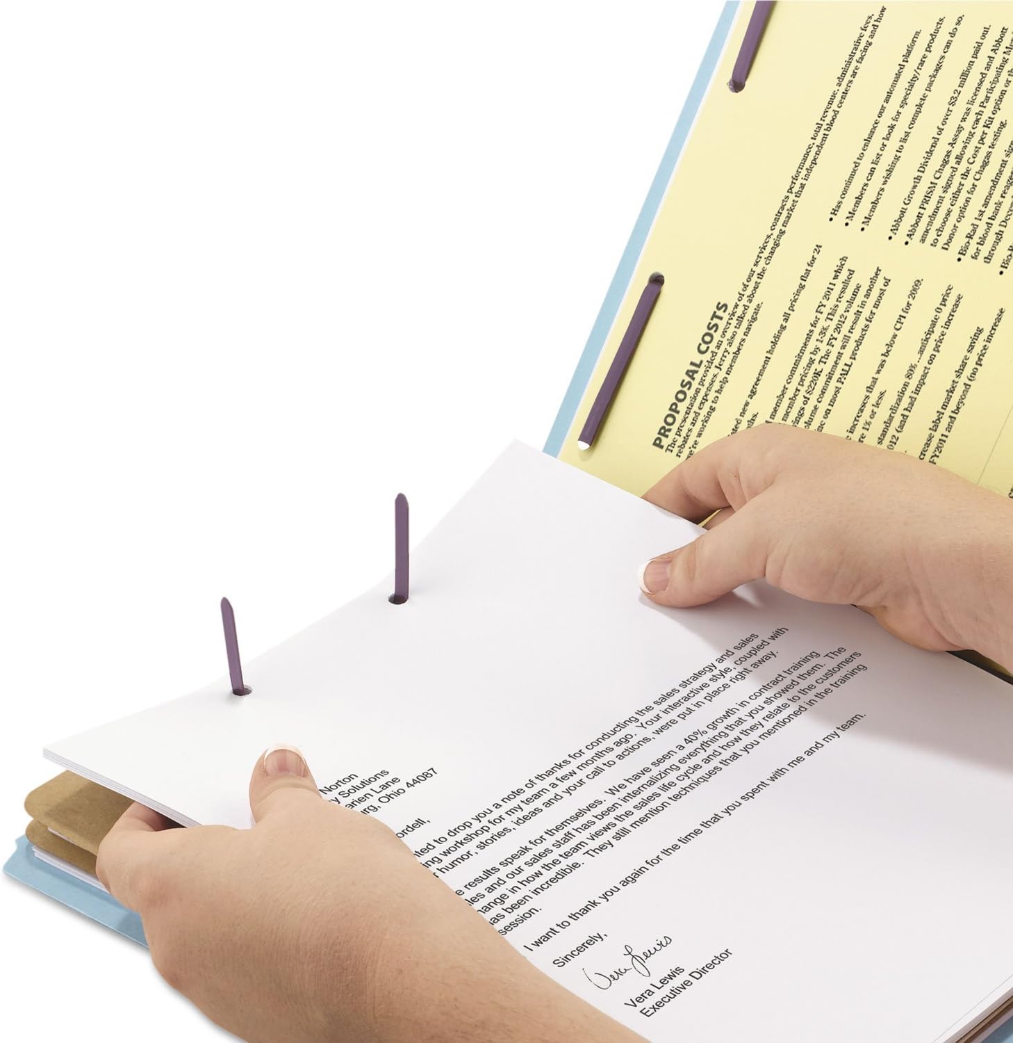 Smead End Tab Classification Folder, Legal, Straight, 2 Dividers, Blue, 10 per Box (29781)