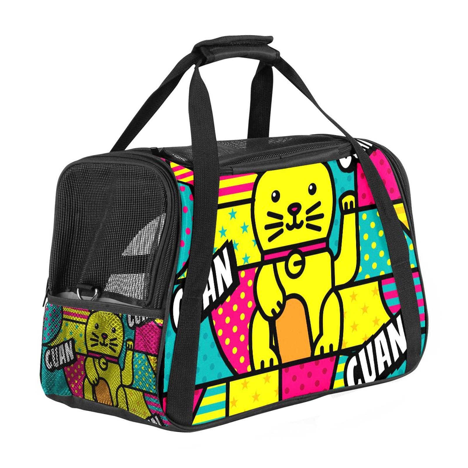 Sac de transport pour animal domestique pop art 43x25x30cm