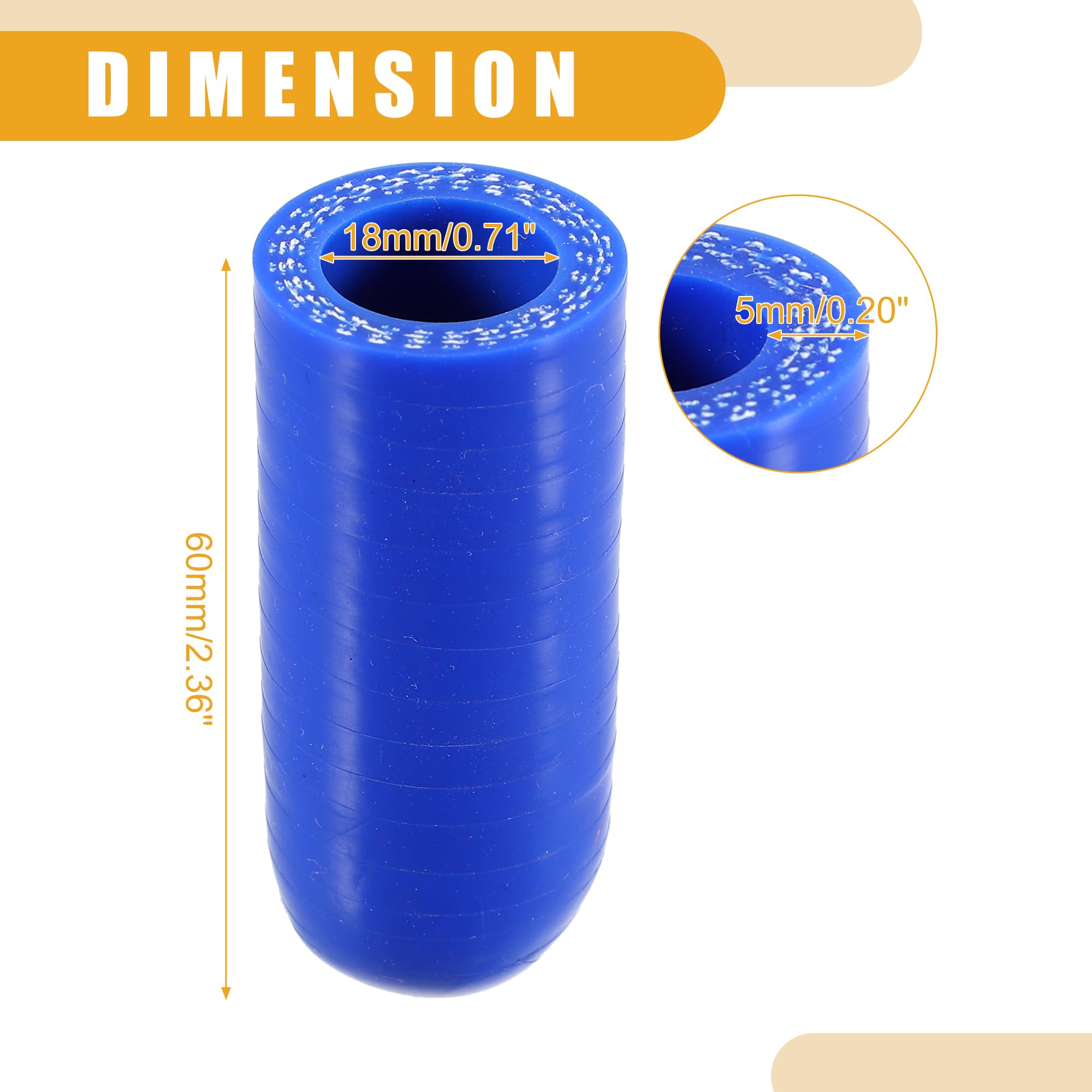 Tappo Per Tubo In Silicone 18 Mm - Universale, Resistente Alle Alte Temperature, Per Auto E Motori