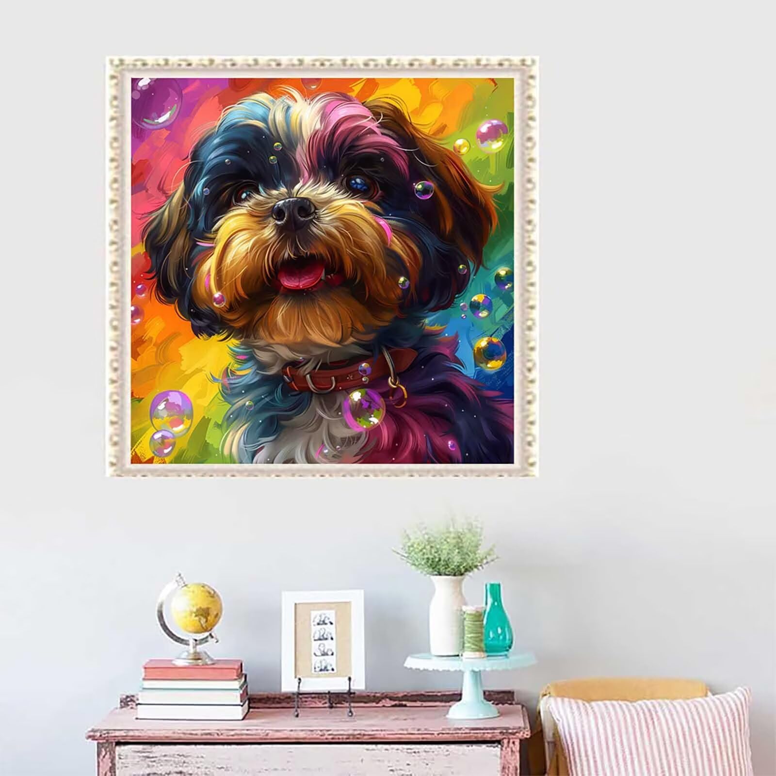 5D diamentowe malarstwo abstrakcyjne malarstwo numer dla dorosłych, diamentowe malowanie dorosły pies, DIY Hobby Kreatywny zestaw dla dorosłych, Numer Malarstwo Rhinestone Zestaw Ścieg krzyżykowy