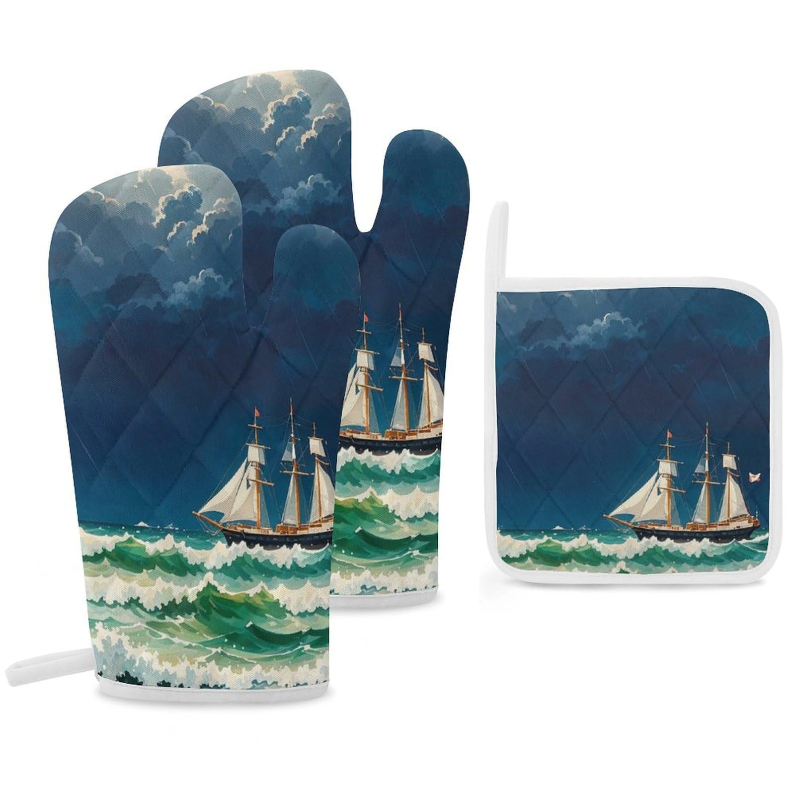 Rideaux occultants chambre motif vagues bleu marine lot de 2 rideaux de salon