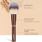 MAANGE 13Pcs Brosses de maquillage avec boîtier, Fondation professionnelle Powder Blush Contour Eyeshadows Double-End Make Up Brosses Set avec boîte cadeau (Brown)
