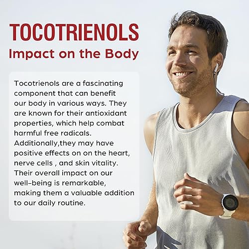 Miniatura 10 de Suplemento de tocotrienol de espectro completo, tecnología de fusión de vanguardia, tocotrienol vitamina E-tocotrienoles 800 mg, potente
