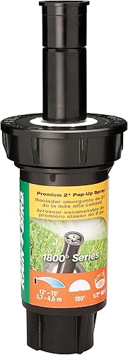 Miniatura 66 de Rain Bird 1812AP - Aspersor profesional desplegable, patrón ajustable de 0 grados a 360 grados, distancia de pulverización de 8 pies a 15 pies