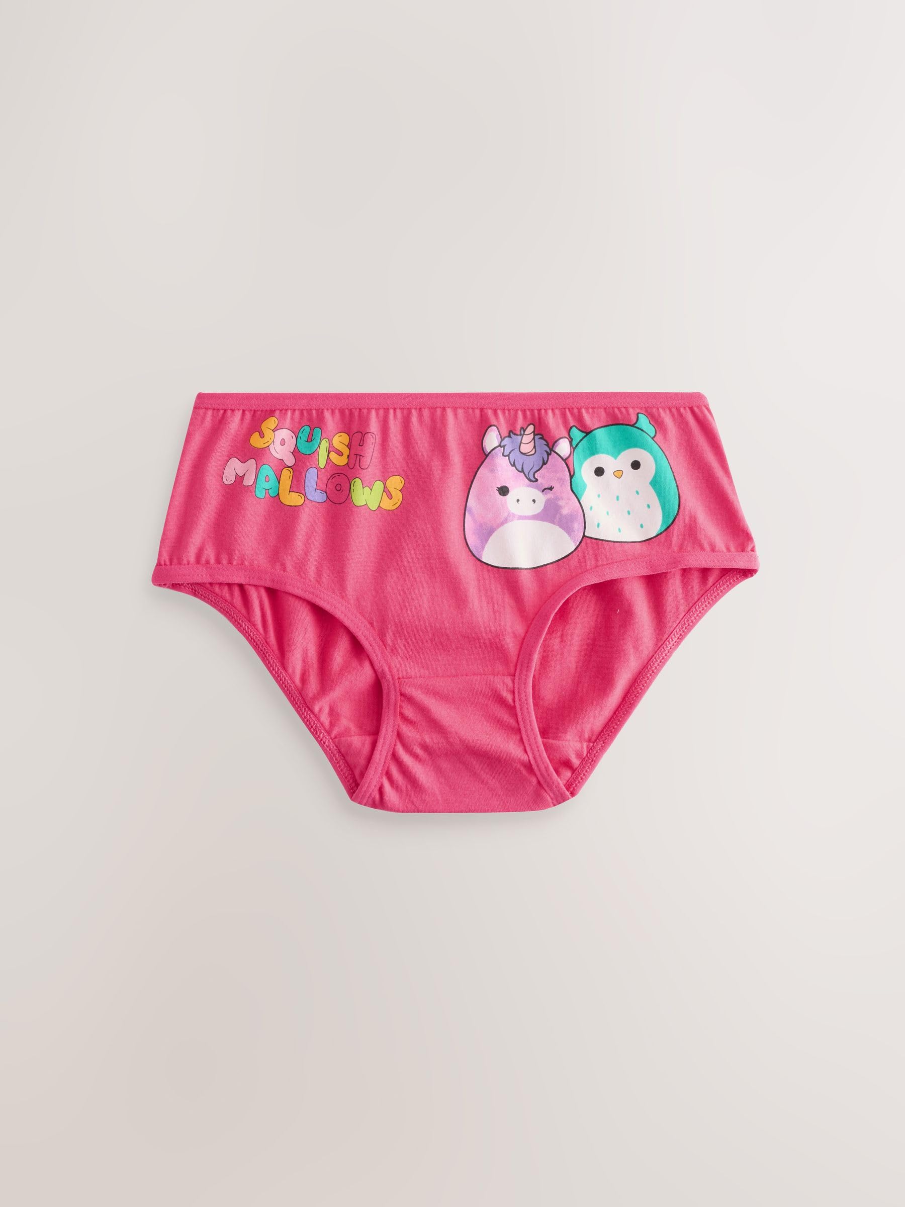 NEXT Ragazza Squishmallows - Confezione da 5 Slip in 100% Cotone