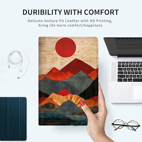 Vista 54 de Funda para Kindle de 6 pulgadas (11.ª generación, versión 2024/2022) delgada de piel sintética, ajustable, multiángulo, Smart Shell con función