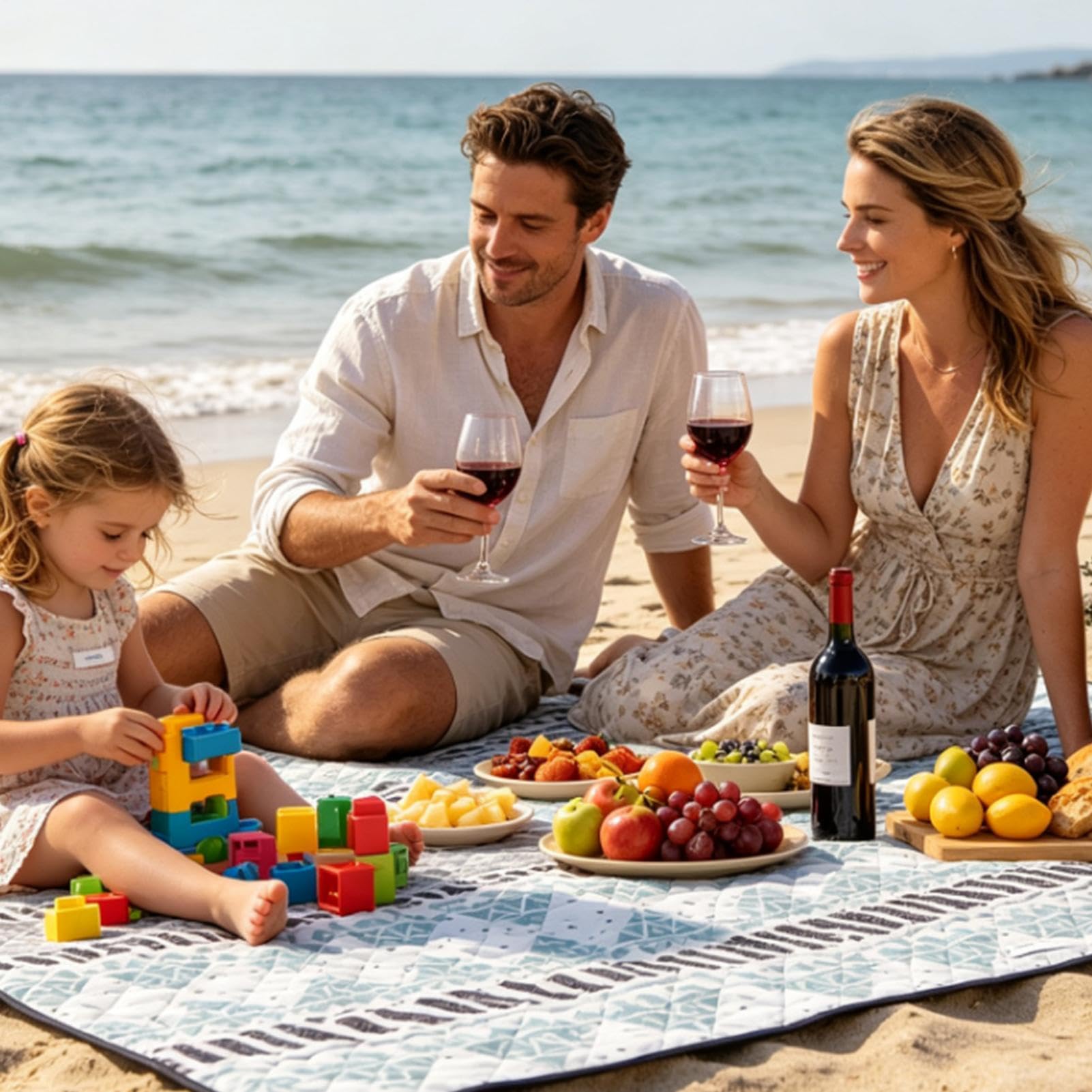 Tapis De Pique-Nique Matelas De Sol Pliable Imperméable Et Anti-Sable 200 X