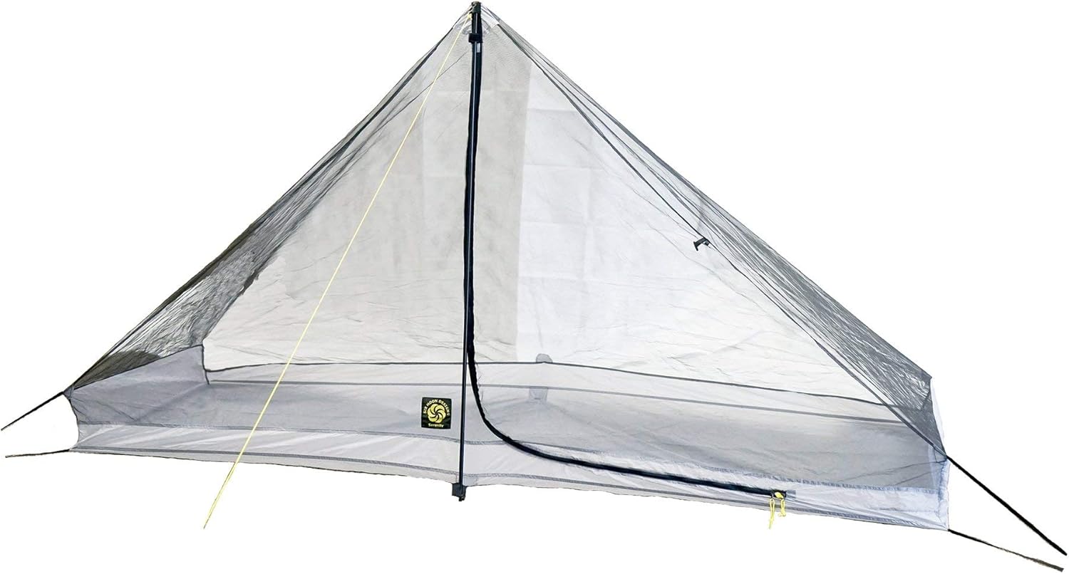 Six Moon Designs Serenity NetTent – 11 oz Ultralight 1 Person Tent Bug Net – Mesh Solo Backpacking Shelter Inner – Small Camping Shelter for Hiking & Thru-Hiking