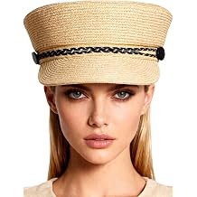 Straw Pillbox Hat for Women Ladies with Ribbon Button Wide Brim Cocktail Church Derby Tea Party Summer Beach Sun Hats
