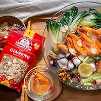 Vista 7 de Baumann Wisconsin Ginseng - Rebanadas medianas de 4 onzas - Hierba de ginseng Panax 100% natural, ginseng americano puro secado para una mayor