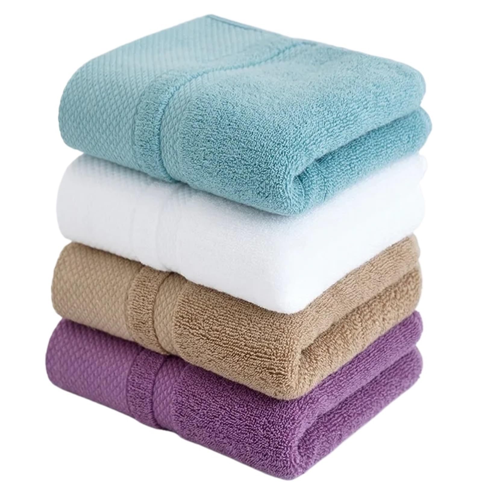 FGUJSUR Hand Towels 4pcs/Set Cotton Hand Towel Set Lightweight And Highly Absorbent Quick Drying Thicken Soft Face 35x75CM(Color4)