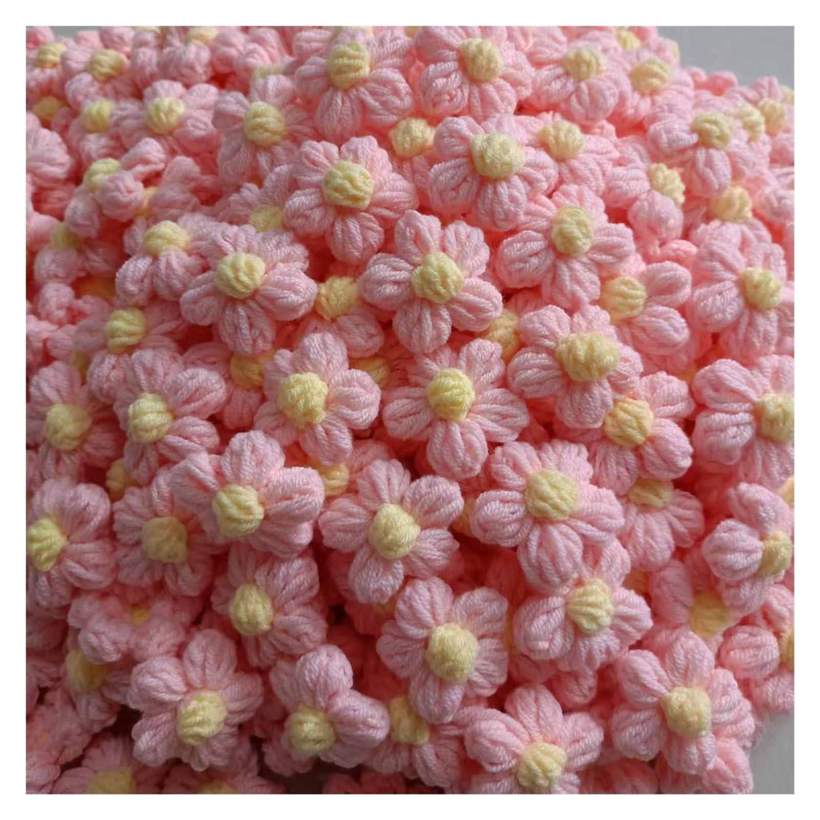 DIY Quilting Fabric kit 100PCS DIY Knitted Flower Handmade DIY Craft