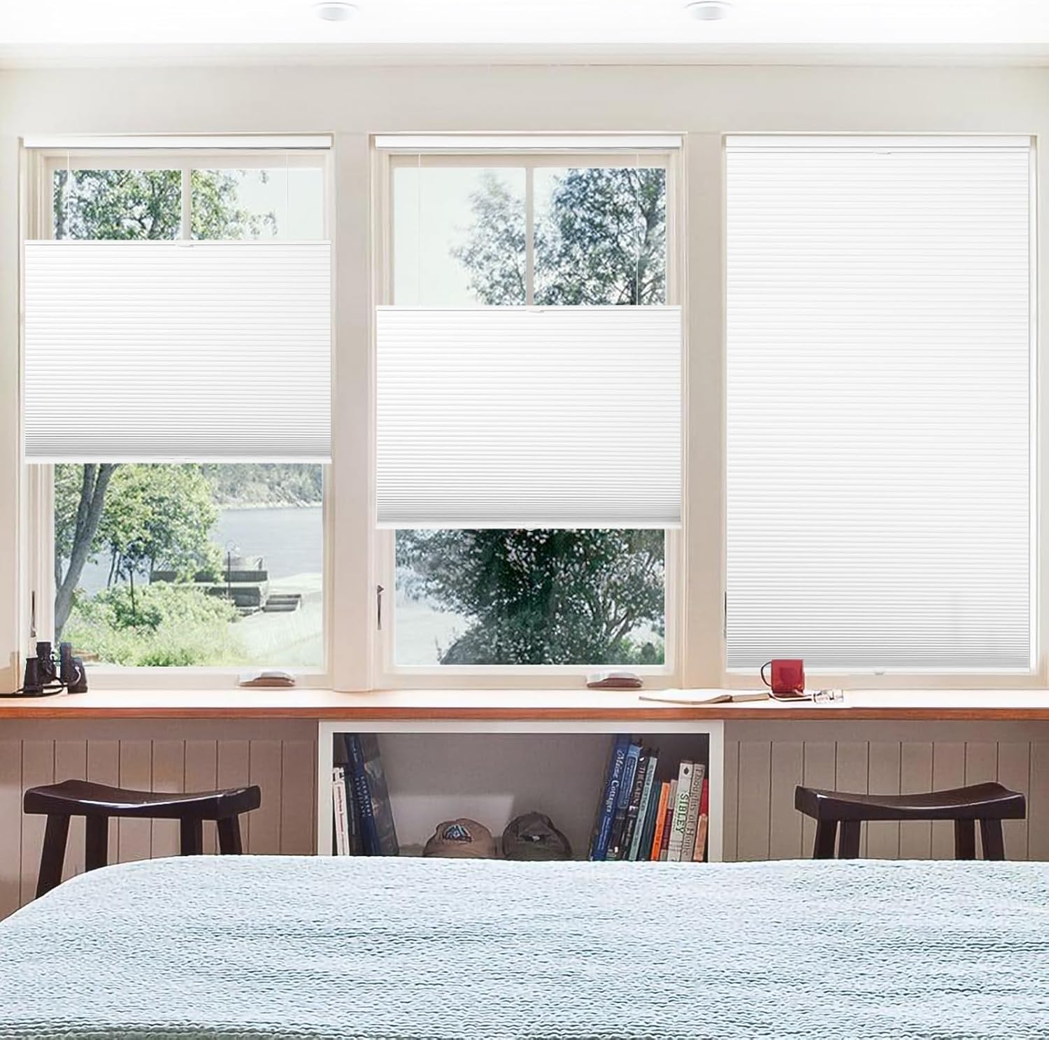 Zerbonlife Custom Cordless Top Down Bottom Up Shades