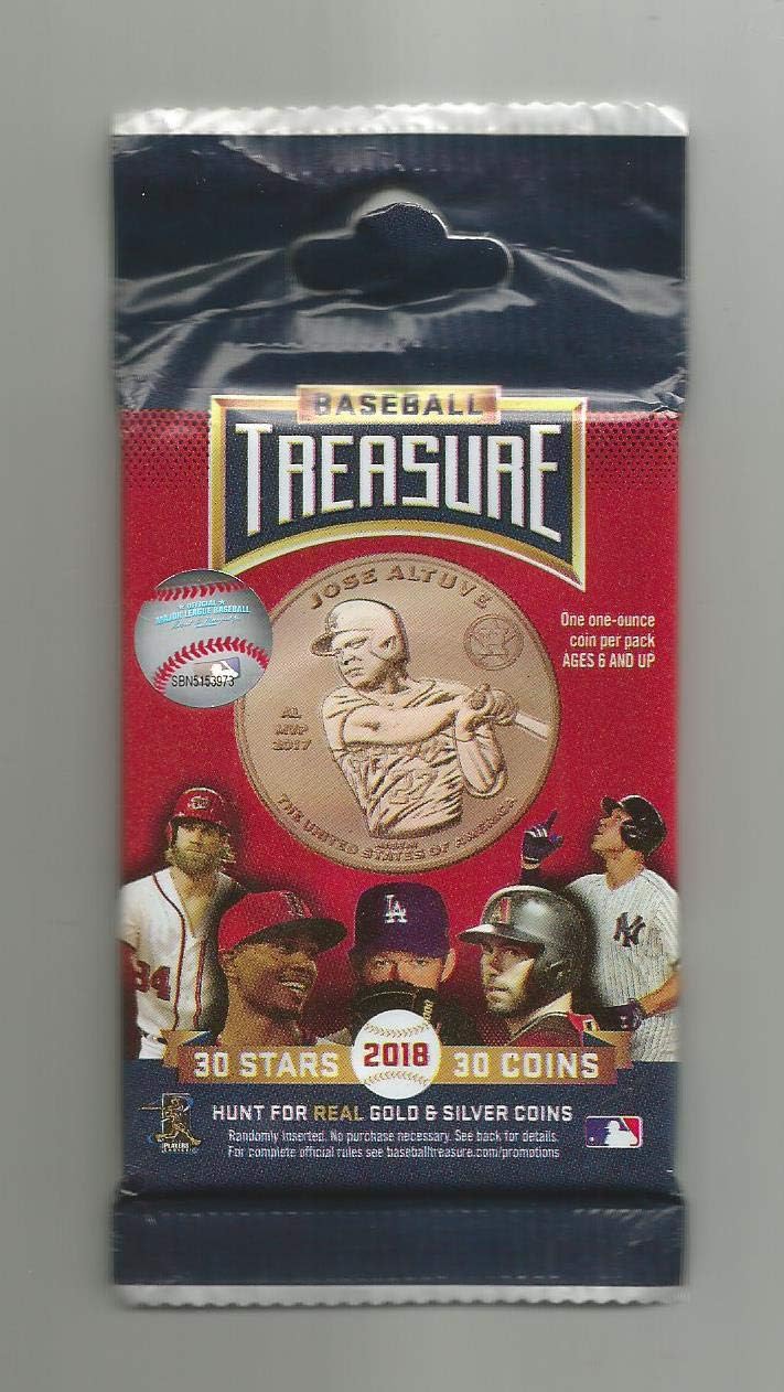 2018 Baseball Treasure Coin - Factory-Sealed - Possible Silver Versions - Judge, Trout, Harper