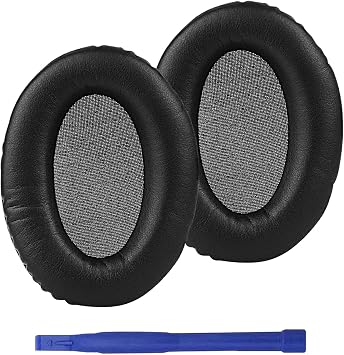 Adhiper Cloud III Replacement Ear Pads for HyperX Cloud Stinger, Cloud Flight, CloudX, Cloud II, Cloud III, Cloud Pro, Cloud Alpha, Cloud Core, Cloud Mix Headphones - Protein Leather and Memory Foam Black