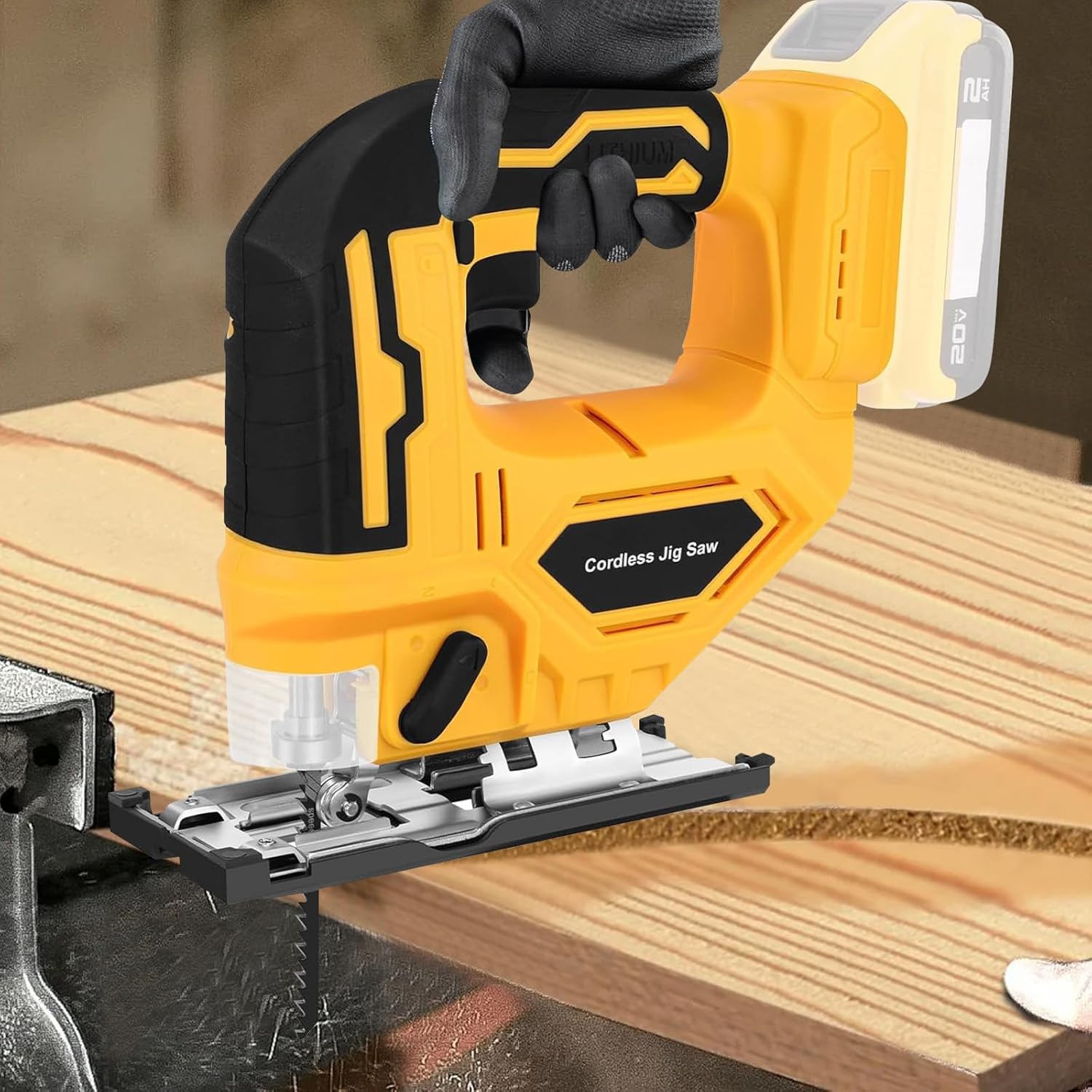 Jigsaw Blades, T Shank Jig Saw Blades 10 PCS with Case, HCS/HSS Saw Blades Set for Wood, Metal and Plastic Cutting, Curved & Scrolling Fine Finish Cuts