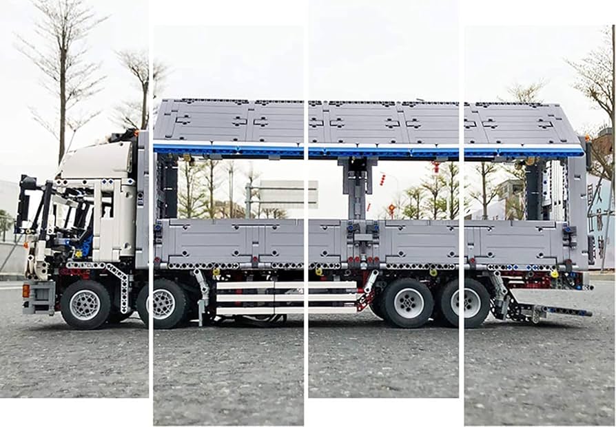 シュコー・コンストラクション・ブレーク・ダウン・レッカートラック リモコン付き Amazon.co.jp: テクニックトラックビルディングブロック、8