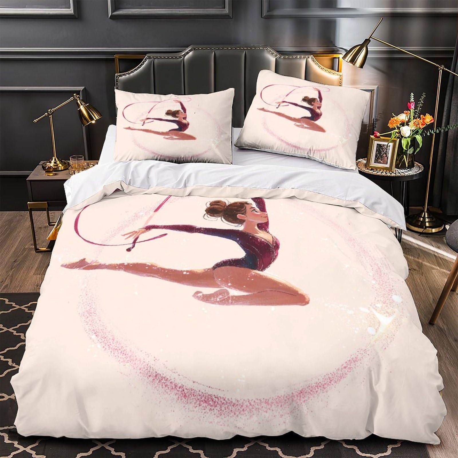 Parure de lit bœuf grillé 3D housse couette microfibre garçon 220x240