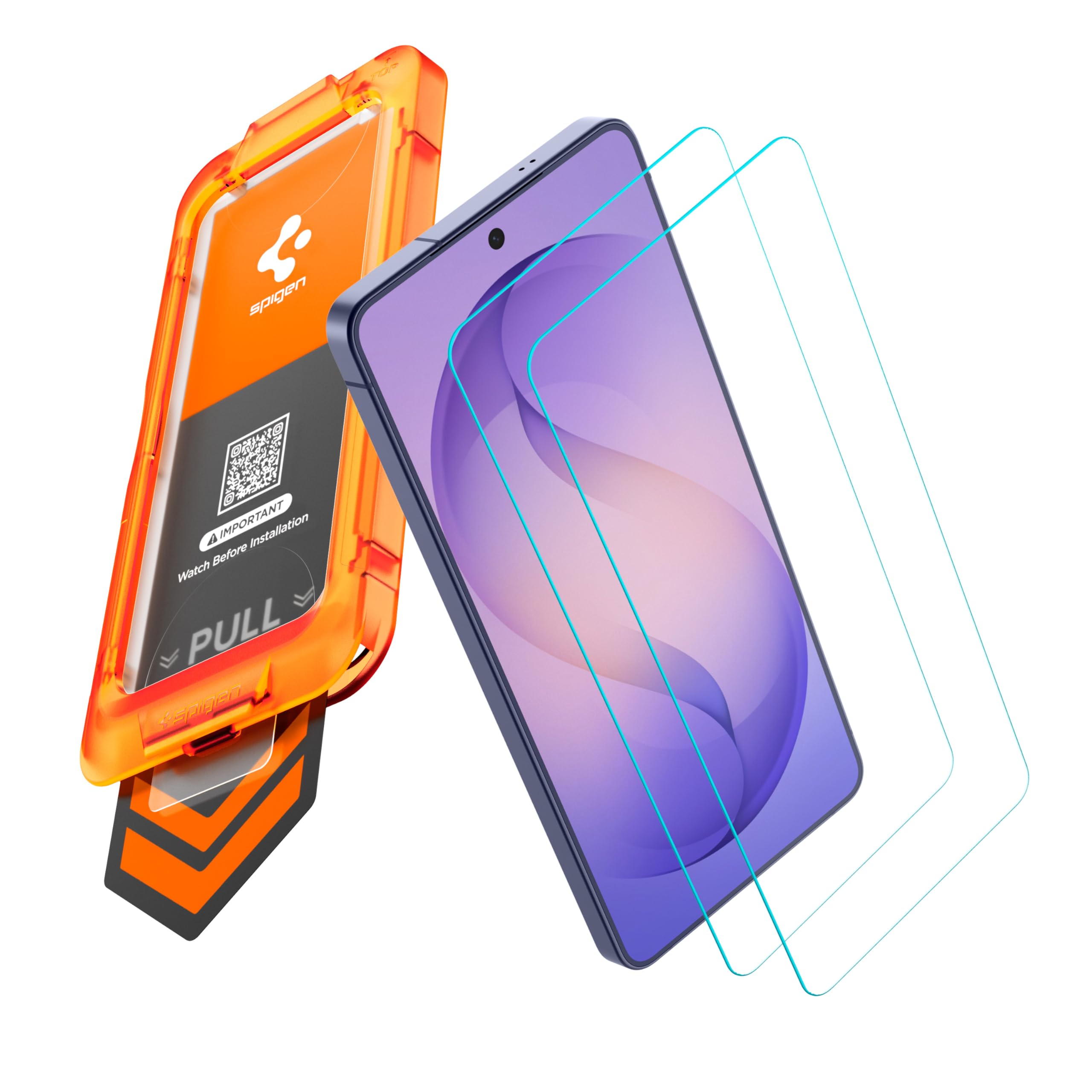 Spigen AlignMaster S Tempered Glass Screen Protector Guard for Galaxy S26 [2 Pack]