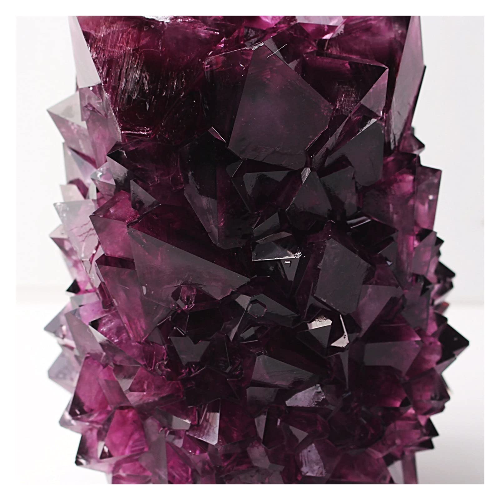 Inicio Colecciones Obelisco obelisco octaédrico de alumbre púrpura, colección de racimo de Puntos de Cristal, Adorno for el hogar, decoración de Piedra, Regalo de cumpleaños, 1 ud.