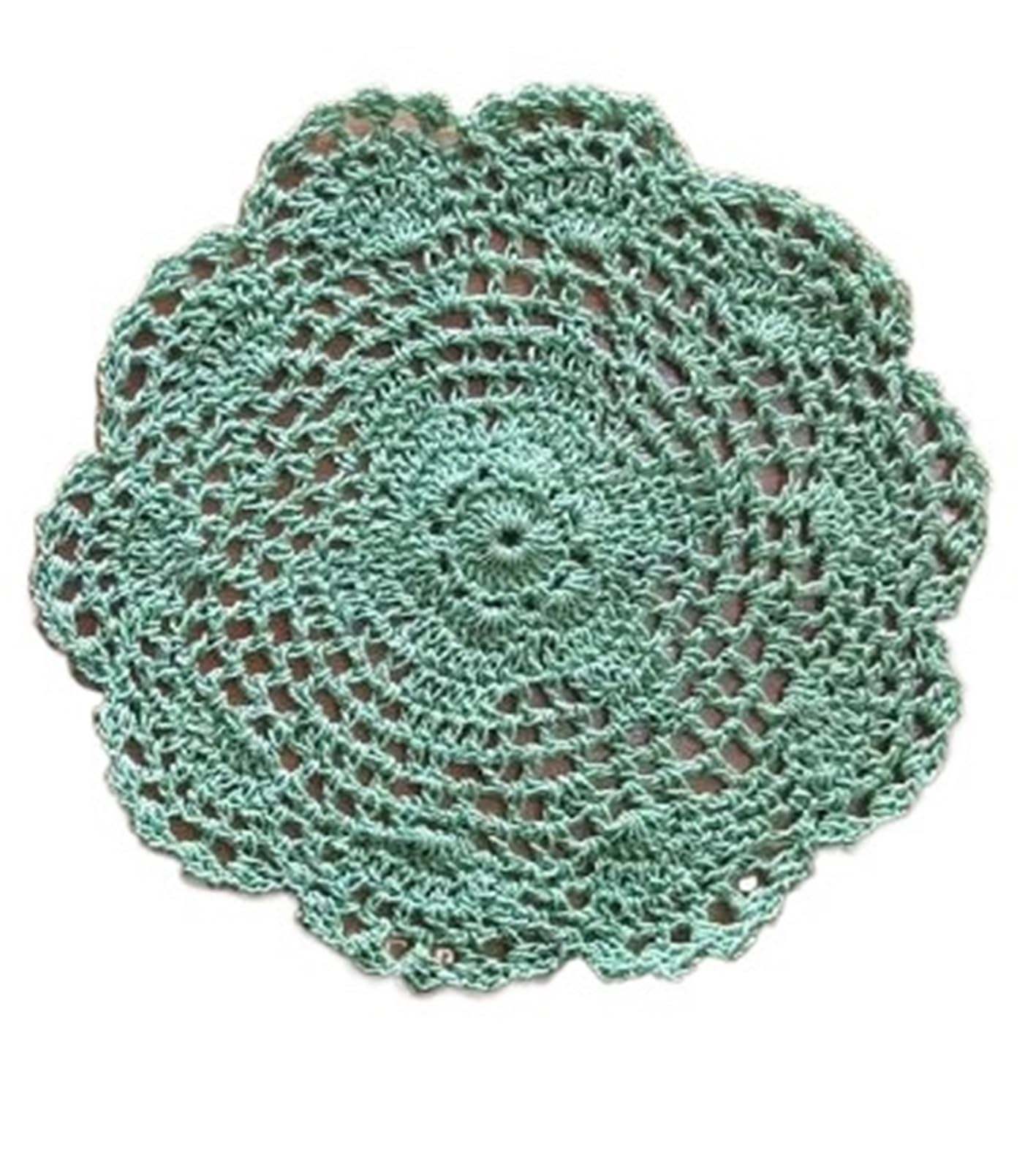 5Pcs Shabby Chic Vintage Crocheted Doilies Handmade Crochet Coasters Cotton Lace Cup Mat Placemat for Cup